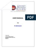 Usermanual Eadmission Local