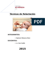 Técnicas de Relactación