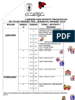 Takwim Pembelajaran Dan Aktiviti Prasekolah Mawar