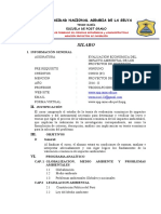 SILAbO - Evaluación Economica Del Impacto Ambiental de Los Proyectos de Inversion 2016-II