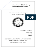 Sem. IX.constitutionalism and Fedralism.(Hons-I) Sanat Kurre.project126