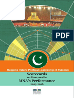 Scorecards MNA's Performance: Mapping Future Political Leadership of Pakistan