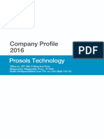 Corporate Profile - Prosols Technology 2016