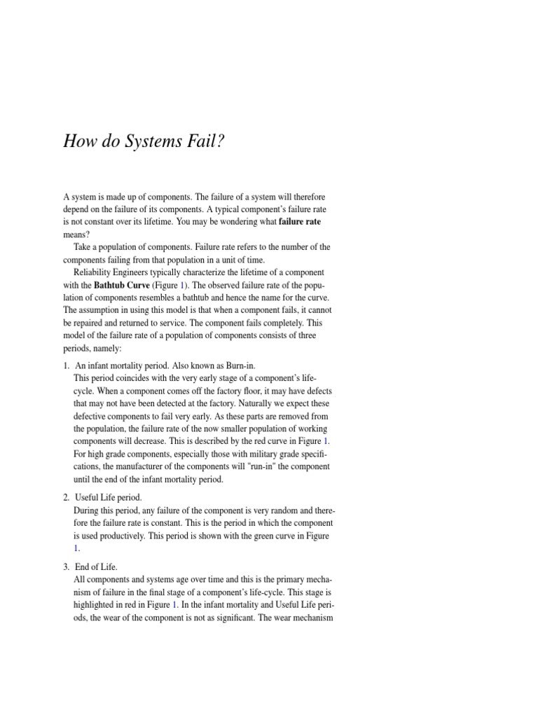 HowDoSystemsFail Handout | PDF | Reliability Engineering | Systems Theory
