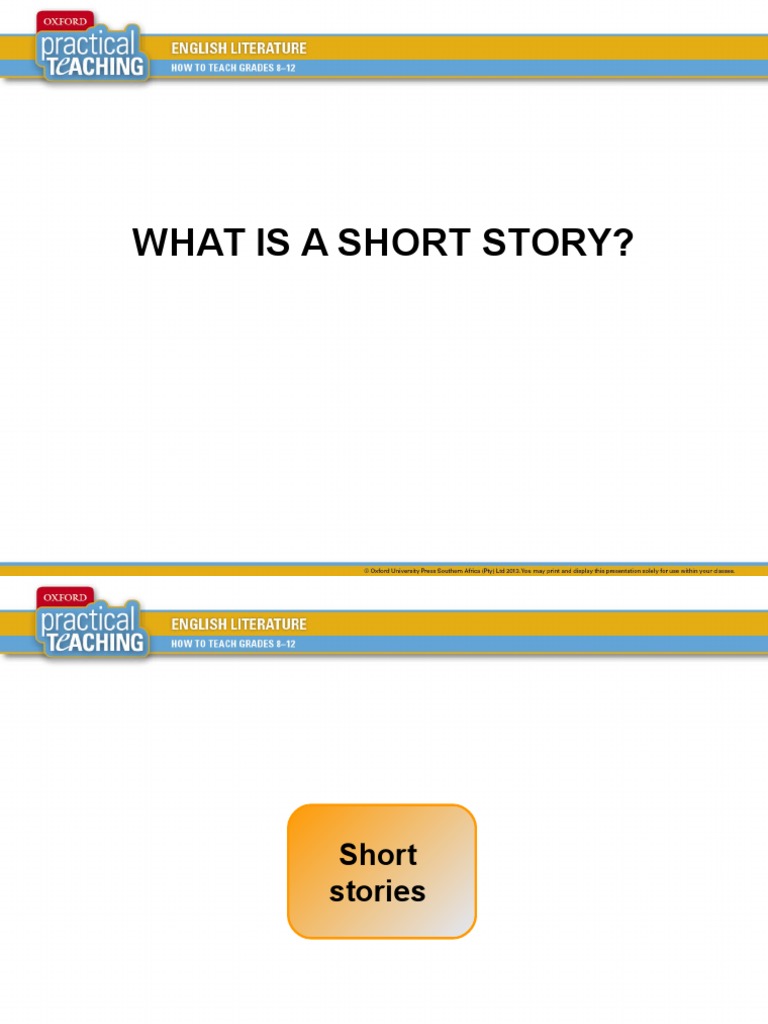 What Is A Short Story | PDF | Plot (Narrative) | Narration