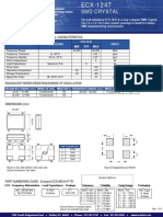 SMD Crystal: Operating Conditions / Electrical Characteristics