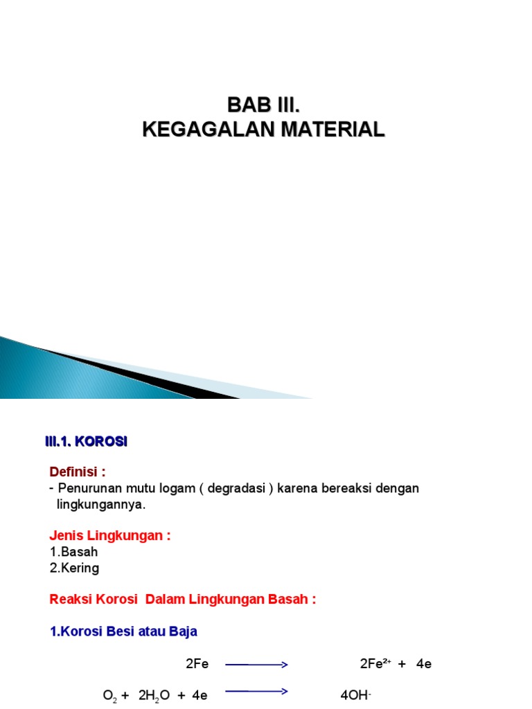 BAB III. Kegagalan Material (R.1) | PDF