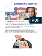 Getting Employment Based Green Card