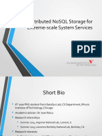 Distributed NoSQL Storage for Extreme-scale System Services Performance