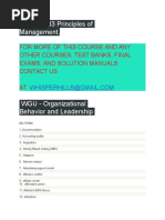 WGU C483 Principles of Management,