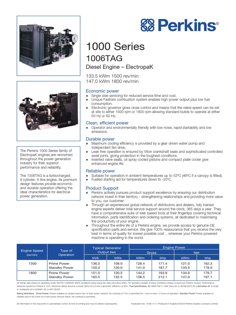 Perkins 1006tag Manual