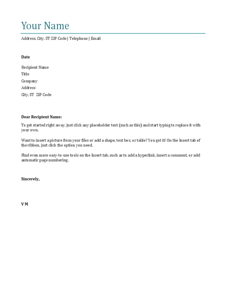 Easy Document Template Guide | PDF