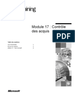 Module 17: Contrôle Des Acquis: Table Des Matières