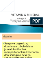 Farmakologi Pertemuan 5 Vitamin Mineral