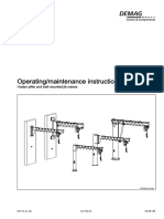 Operating/maintenance Instructions: I-Beam Pillar and Wall-Mounted Jib Cranes