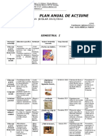 Plan Anual de Actiune Comisia Snac