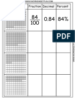 Chart Decimal Percent Fraction 1 PDF