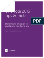 OneNote 2016 Tips Tricks PDF