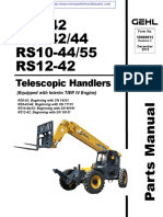 Gehl RS 10-44-55 Telehandler Parts Manual (JUNE 2015)