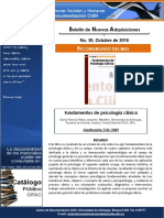 Boletín Nuevas Adquisiciones - Centro de Documentación FCSH - Octubre