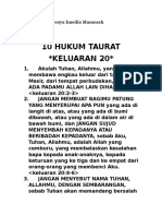 10 Hukum Taurat