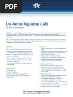 Training Tcgp51 Live Animal Regulations Pdf Cargo Transport