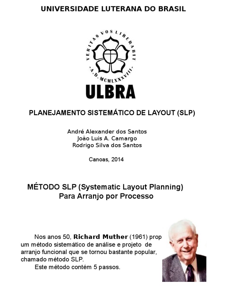Planejamento Sistemático de Layout SLP | PDF | Física | Computação e ...