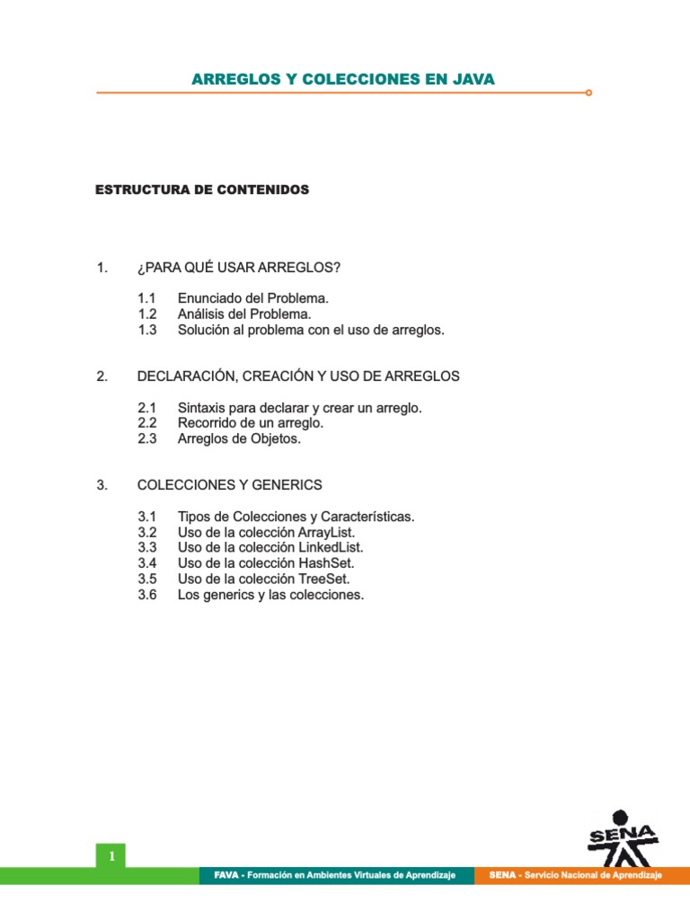 Arreglos y Colecciones en Java | PDF | Java (lenguaje de programación ...