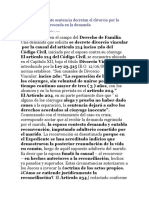 En Una Interesante Sentencia Decretan El Divorcio Por La Causal Objetiva Invocada en La Demanda