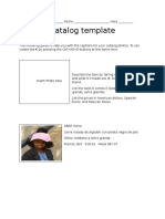 Designer For A Day Catalog Template