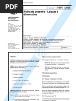 NBR 160224 - Folha de desenho layout e dimensões