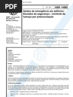 NBR 14880 - Saídas de Emergência em  Edifícios Escadas de Segurança