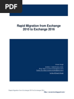 Rapid Migrating Guide From Exchange 2010 to Exchange 2016