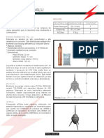 Kit pararrayos TG-LU de 80m con punta, electrodo y H2Ohm