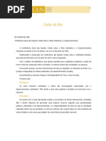 1992 - Carta Do Rio