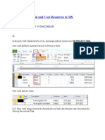 Assigning Material and Cost Resources in MS PROJECT