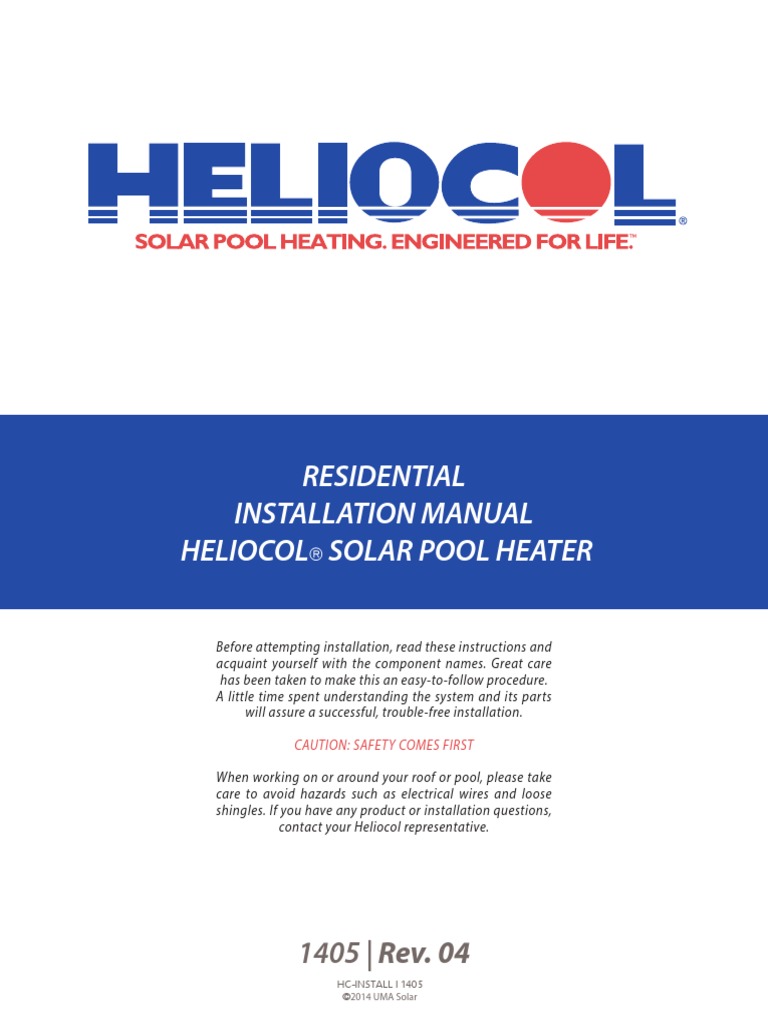 Heliocol Installation Manual | PDF | Pipe (Fluid Conveyance) | Valve