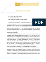 1982 - Declaração de Náirobi