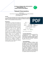 Titulação Potenciométrica: método potenciométrico