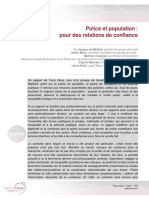 Police Et Population Pour Des Relations de Confiance