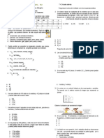 Cuestionario Matematicas Grado 4o