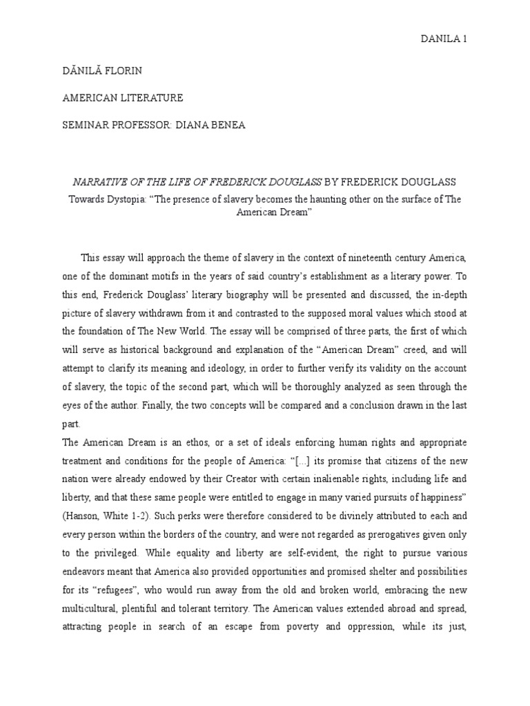 Life of frederick douglass essay picture