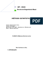 Laboratório 3 - Hidrologia - Método Estatístico