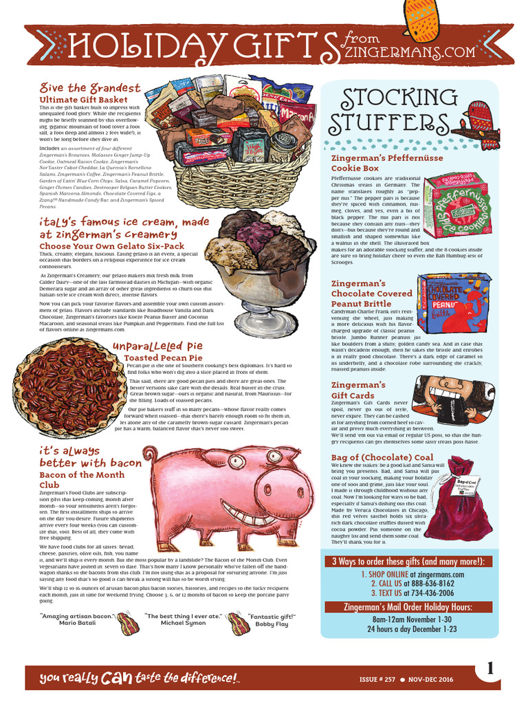 Zingerman's NovDec 2016 Newsletter PDF Chocolate Pasta