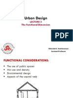 The Functional Dimension of Urban Design