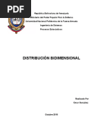 Distribución bidimensional y análisis de correlación