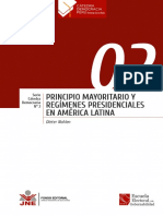 Principio mayoritario y regímenes presidenciales en América Latina