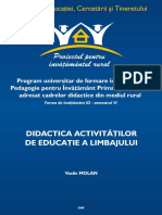 Didactica Activitatilor de Educatie a Limbajului v.molan