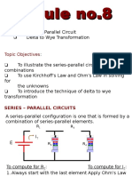 Module No.8: Series - Parallel Circuit Delta To Wye Transformation