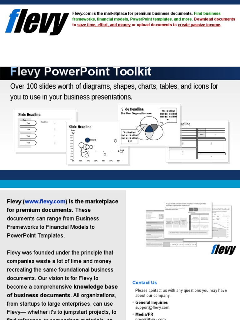 Flevy Powerpoint Toolkit Download Free Pdf Business